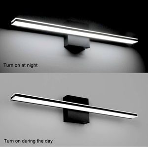 Black Vanity Light Fixture, 24 Inch Contemporary Matte Black LED Vanity Light